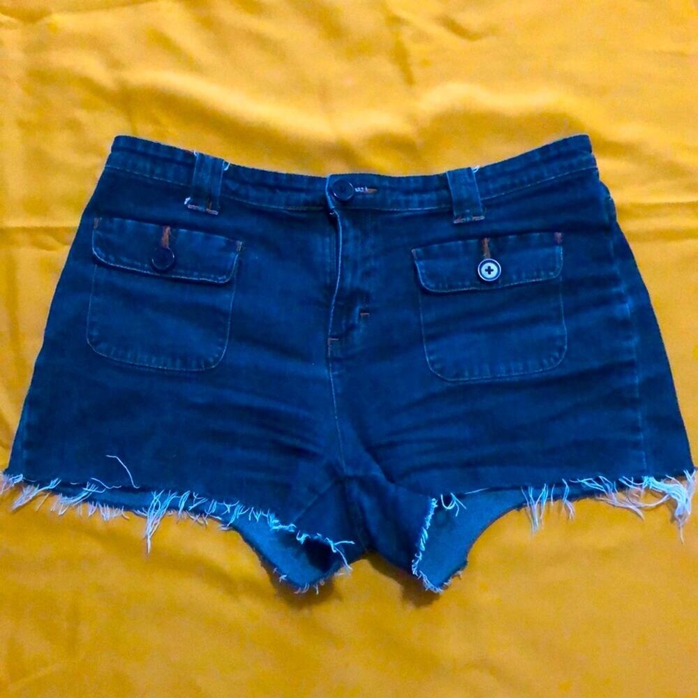 Lee jeans | Jean Denim Shorts SZ 11/12 M Cut-offs Distressed One True Fit
